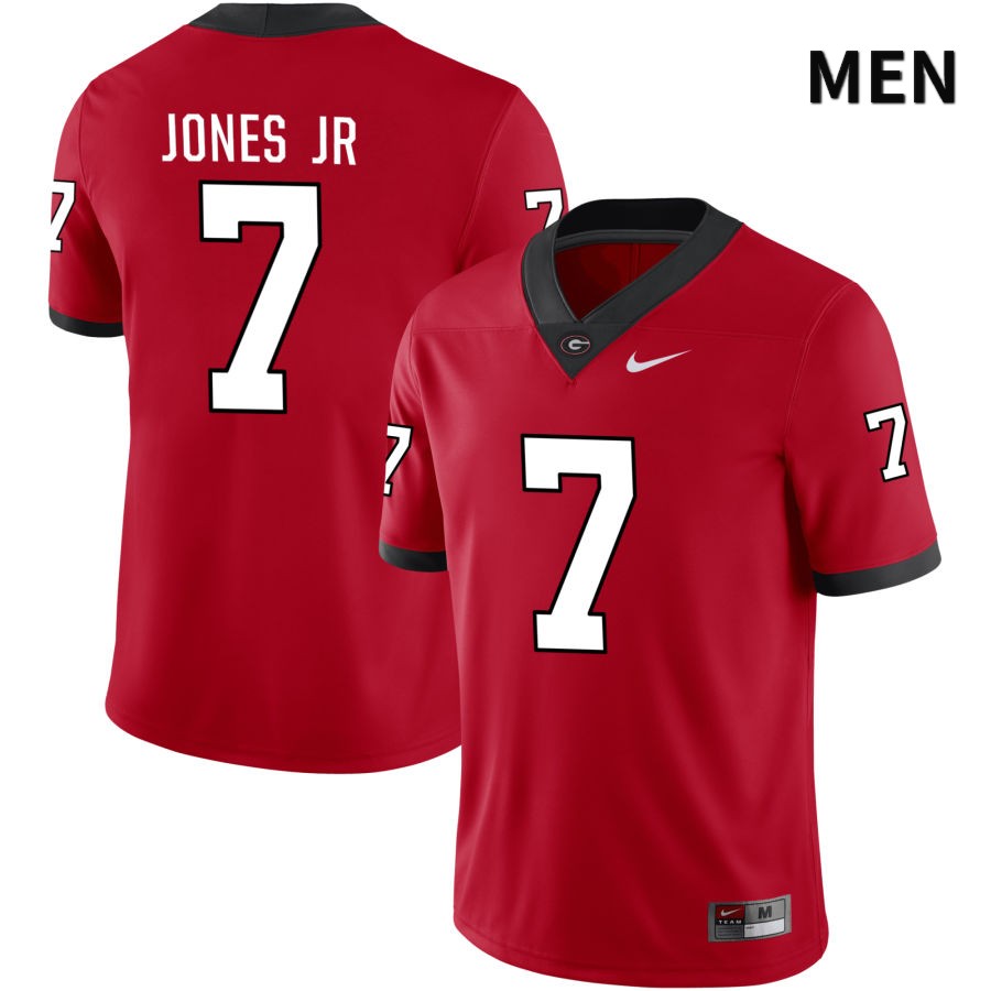 Georgia Bulldogs Men's Marvin Jones Jr. #7 Red 2022 NIL Stitched College UGA Football Jersey 23NK017GS